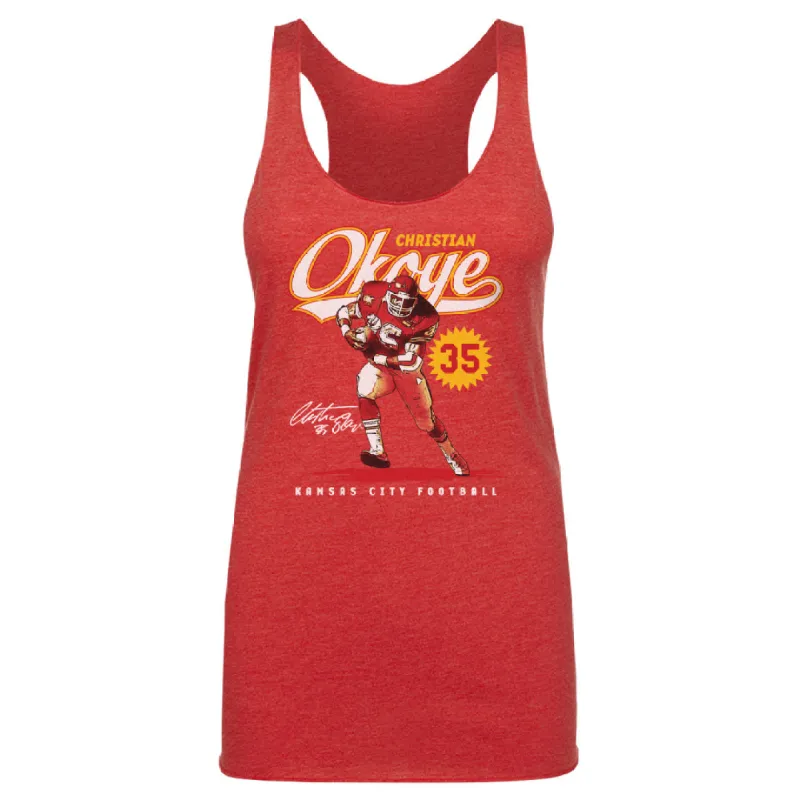 Christian Okoye Kansas City Vintage Script WHT sold by 500 Level
