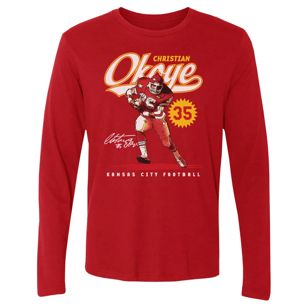 Christian Okoye Kansas City Vintage Script WHT sold by 500 Level