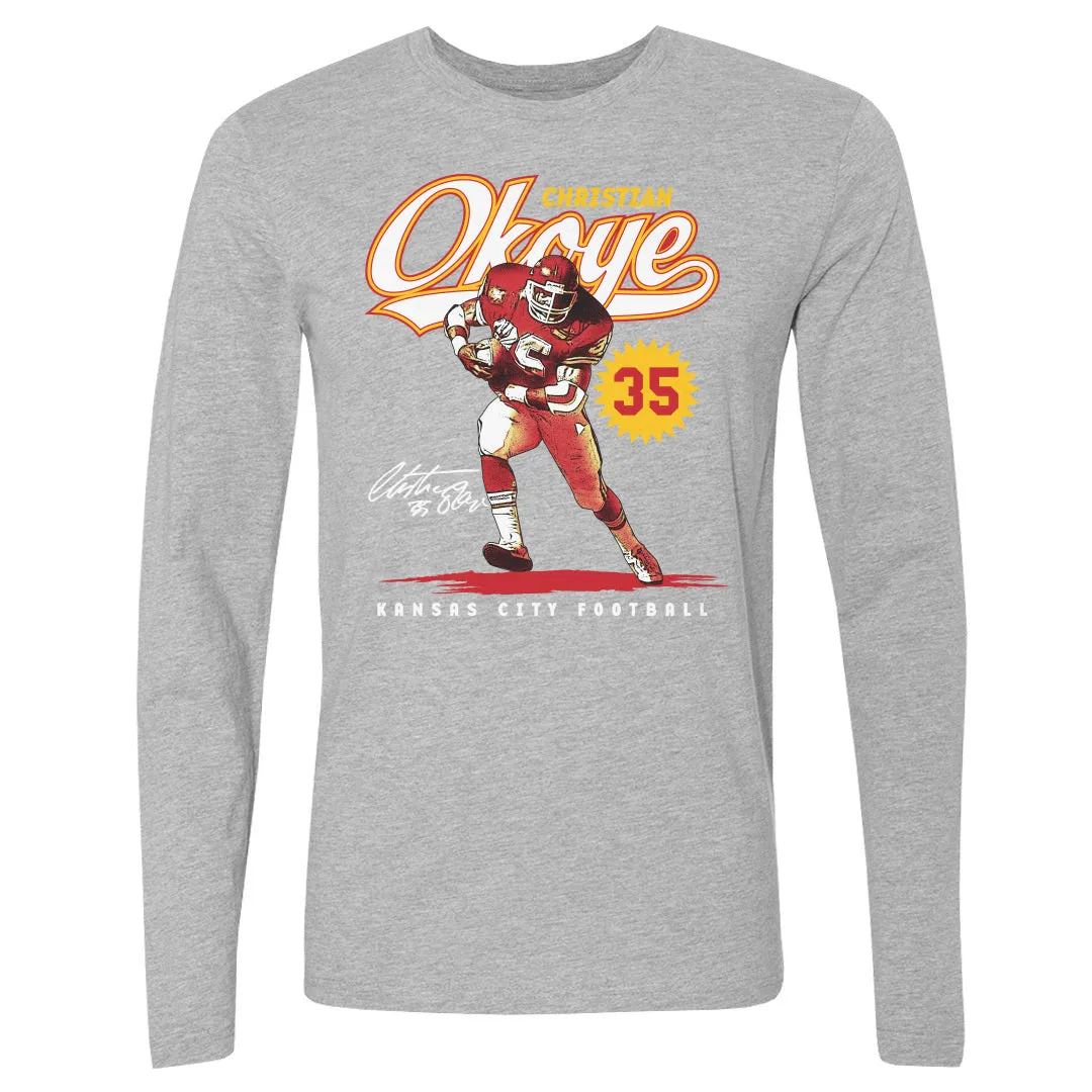 Christian Okoye Kansas City Vintage Script WHT sold by 500 Level product image thumbnail 2