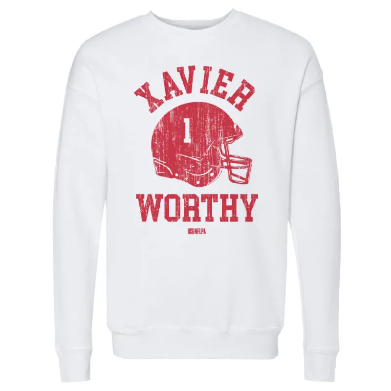 Xavier Worthy Kansas City Helmet Font sold by 500 Level