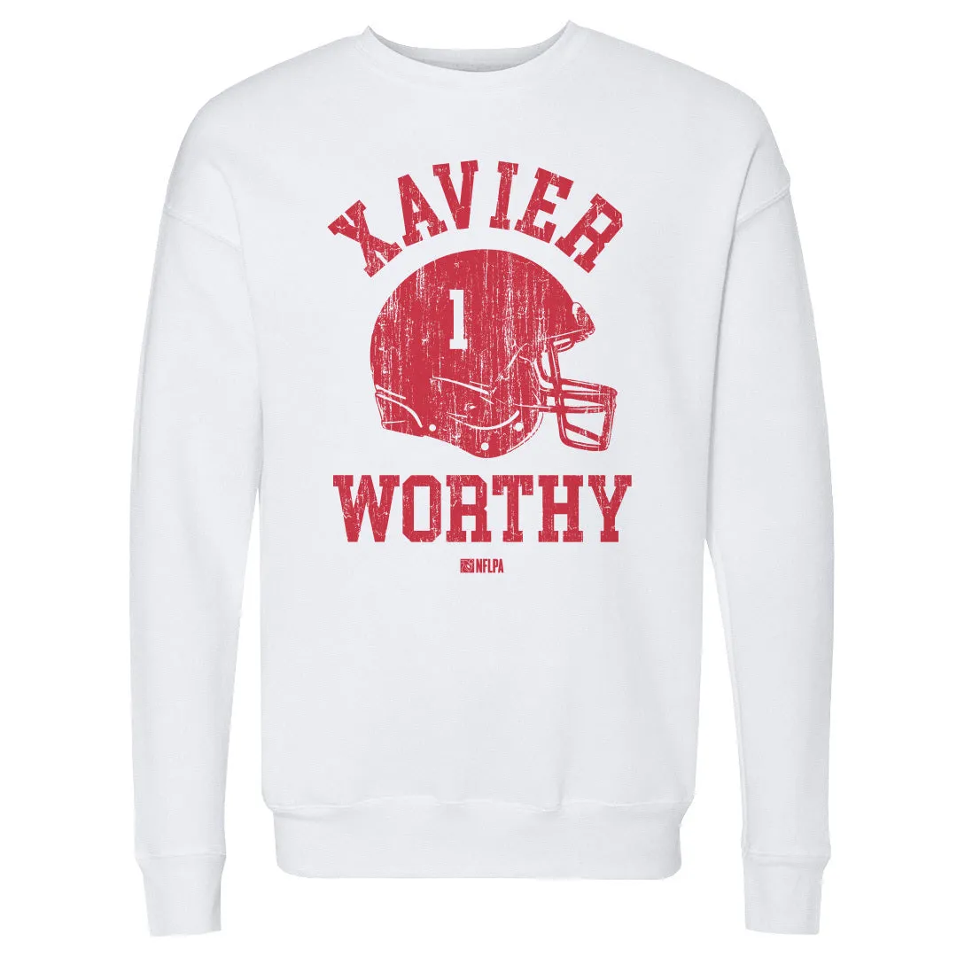 Xavier Worthy Kansas City Helmet Font sold by 500 Level
