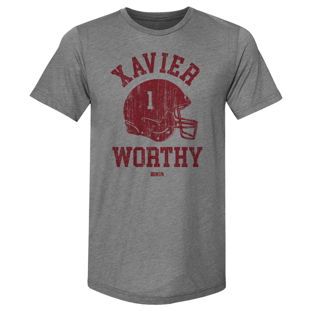 Xavier Worthy Kansas City Helmet Font sold by 500 Level