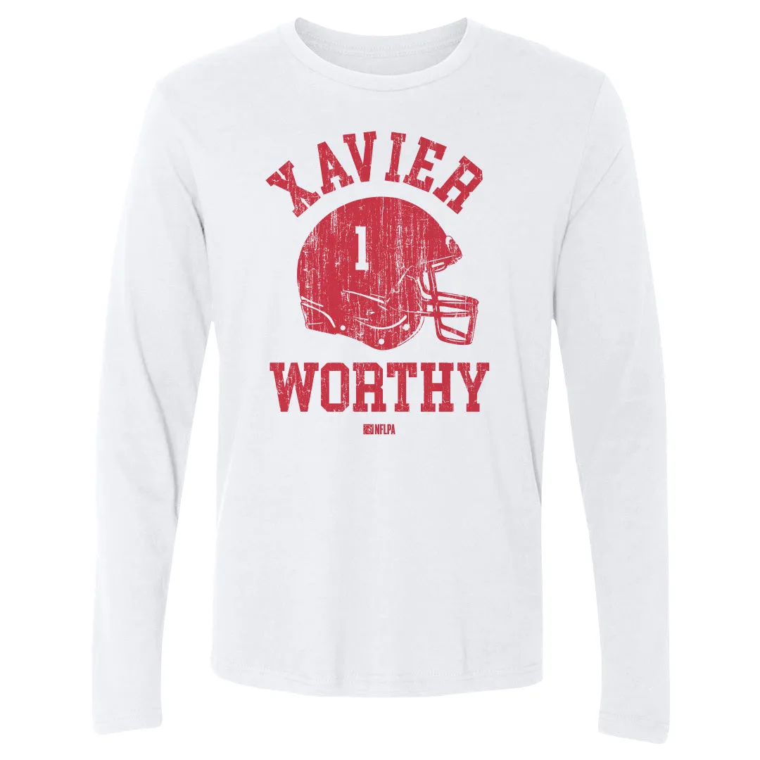 Xavier Worthy Kansas City Helmet Font sold by 500 Level