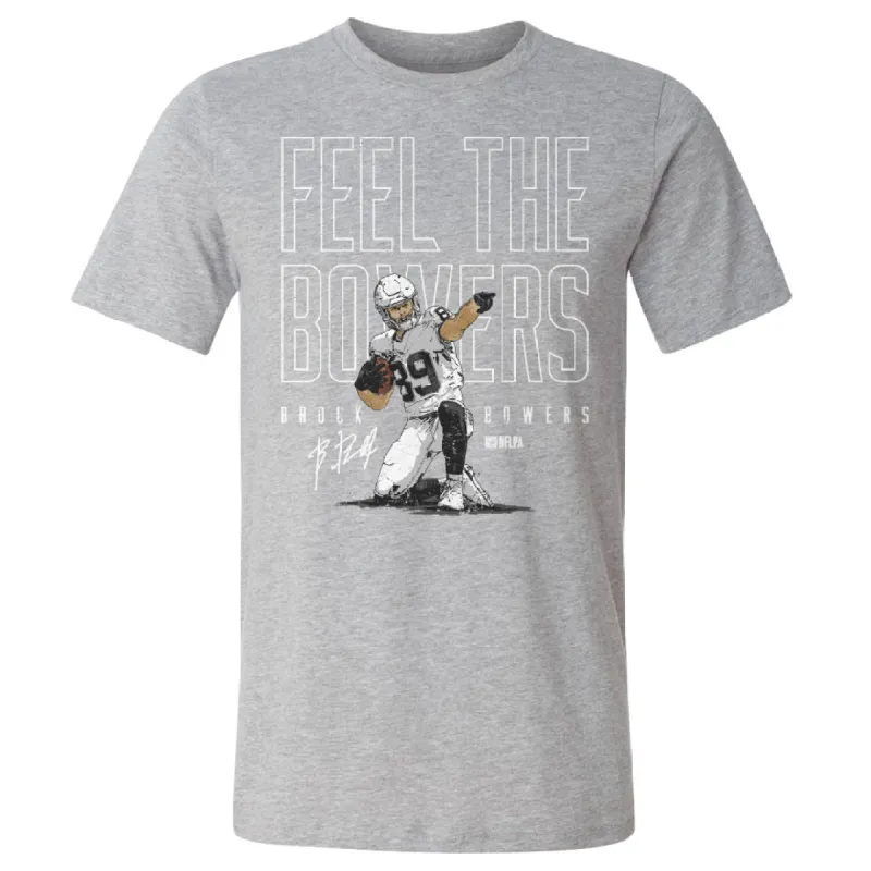 Brock Bowers Las Vegas Feel The Bowers WHT sold by 500 Level