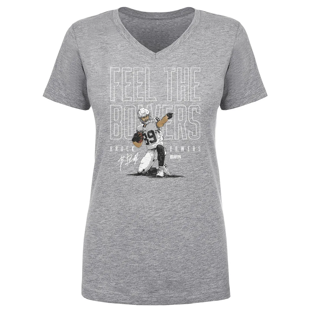 Brock Bowers Las Vegas Feel The Bowers WHT sold by 500 Level