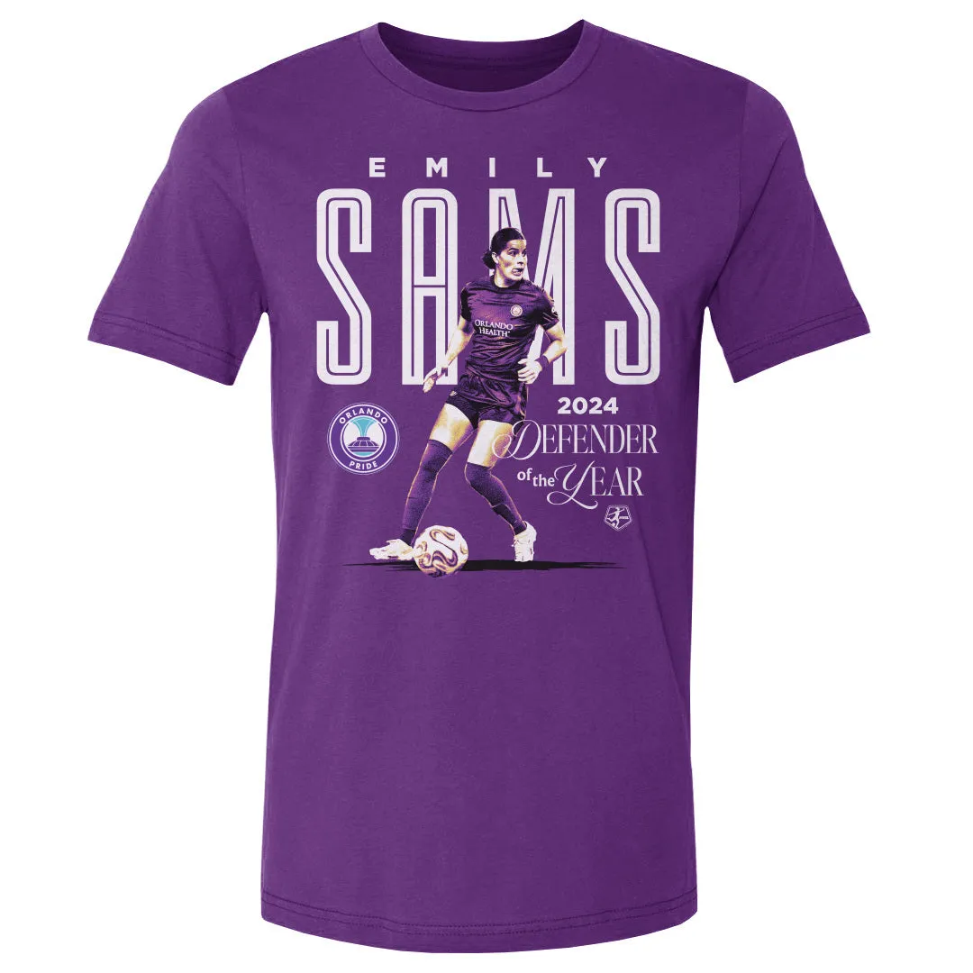 Emily Sams Orlando Pride 2024 Defender Of The Year WHT sold by 500 Level product image thumbnail 2