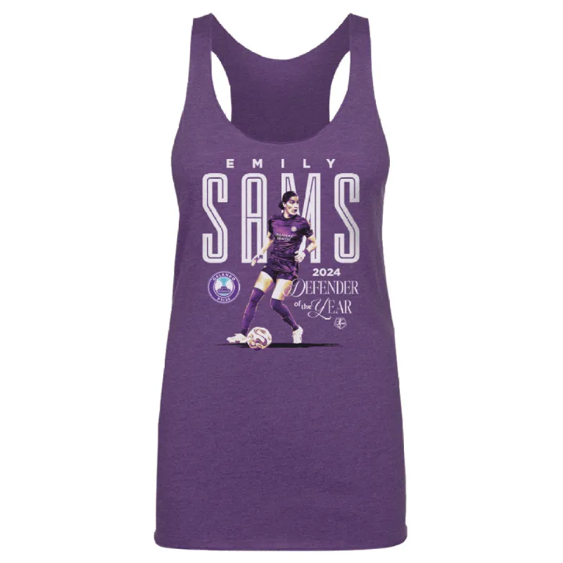 Emily Sams Orlando Pride 2024 Defender Of The Year WHT sold by 500 Level