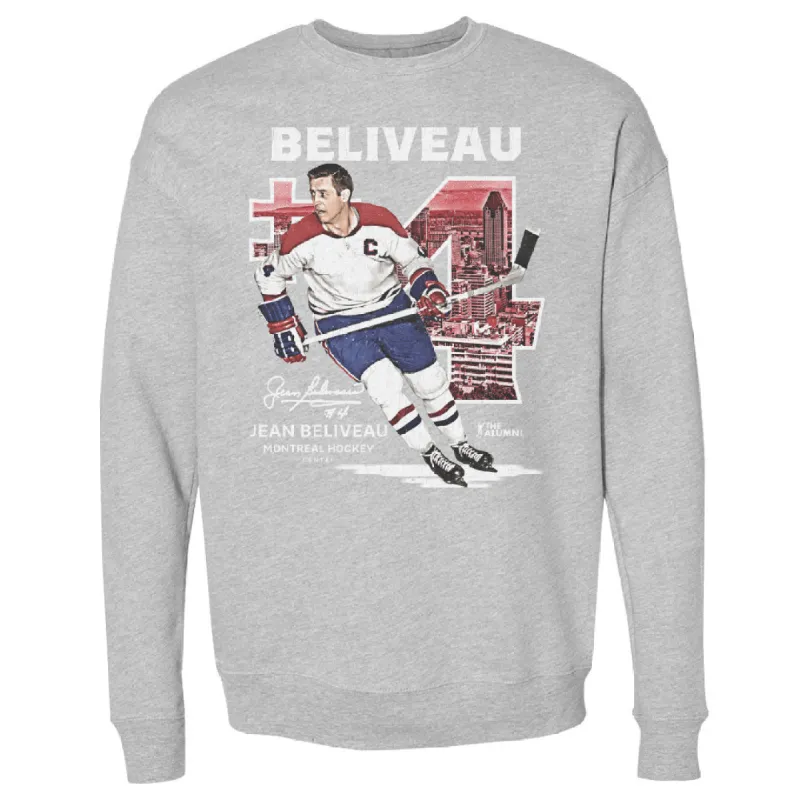 Jean Beliveau Montreal Throwback WHT sold by 500 Level