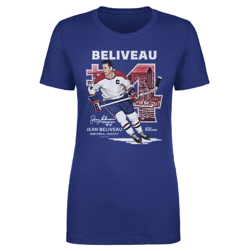 Jean Beliveau Montreal Throwback WHT sold by 500 Level