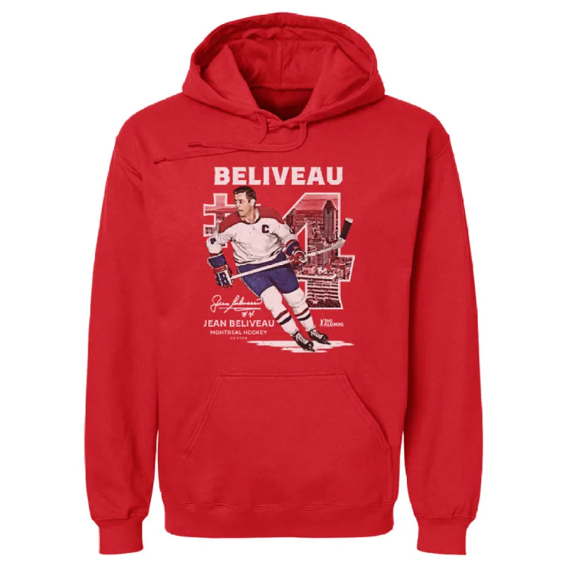 Jean Beliveau Montreal Throwback WHT sold by 500 Level