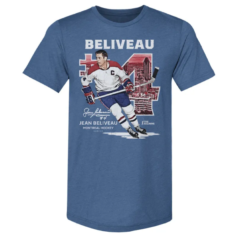 Jean Beliveau Montreal Throwback WHT made by 500 Level