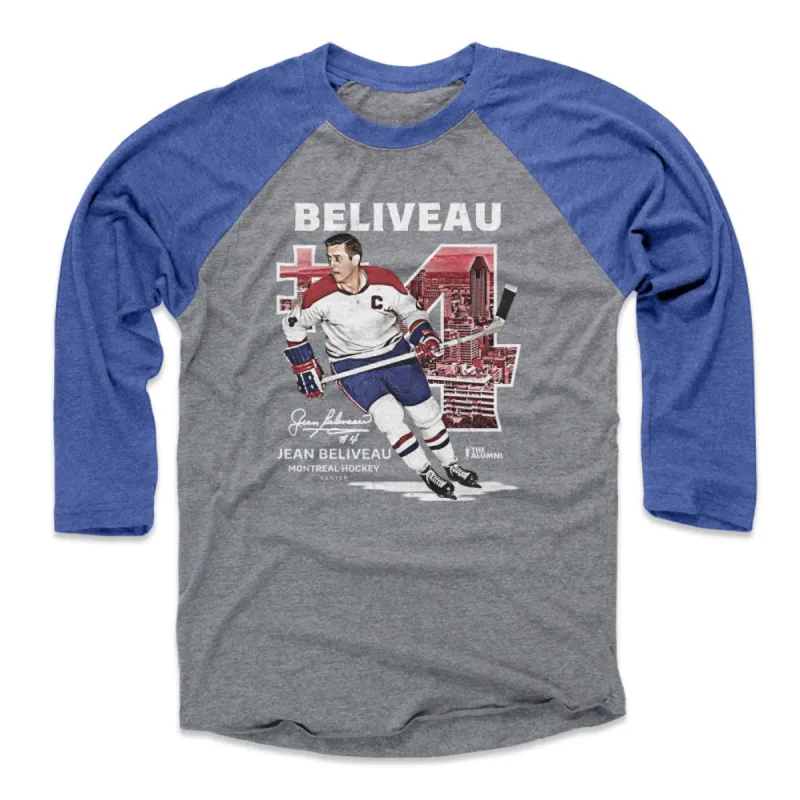 Jean Beliveau Montreal Throwback WHT sold by 500 Level