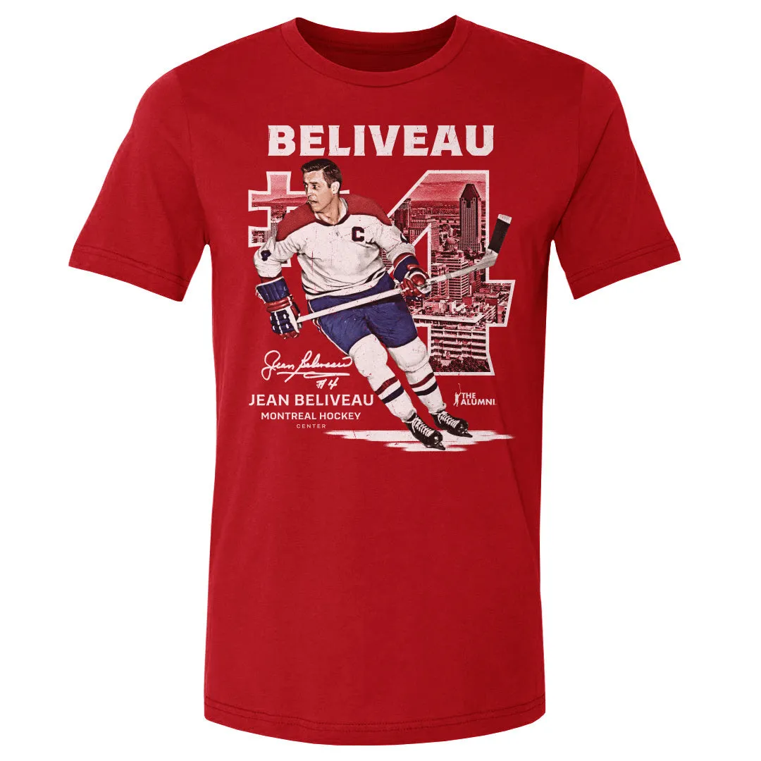 Jean Beliveau Montreal Throwback WHT sold by 500 Level