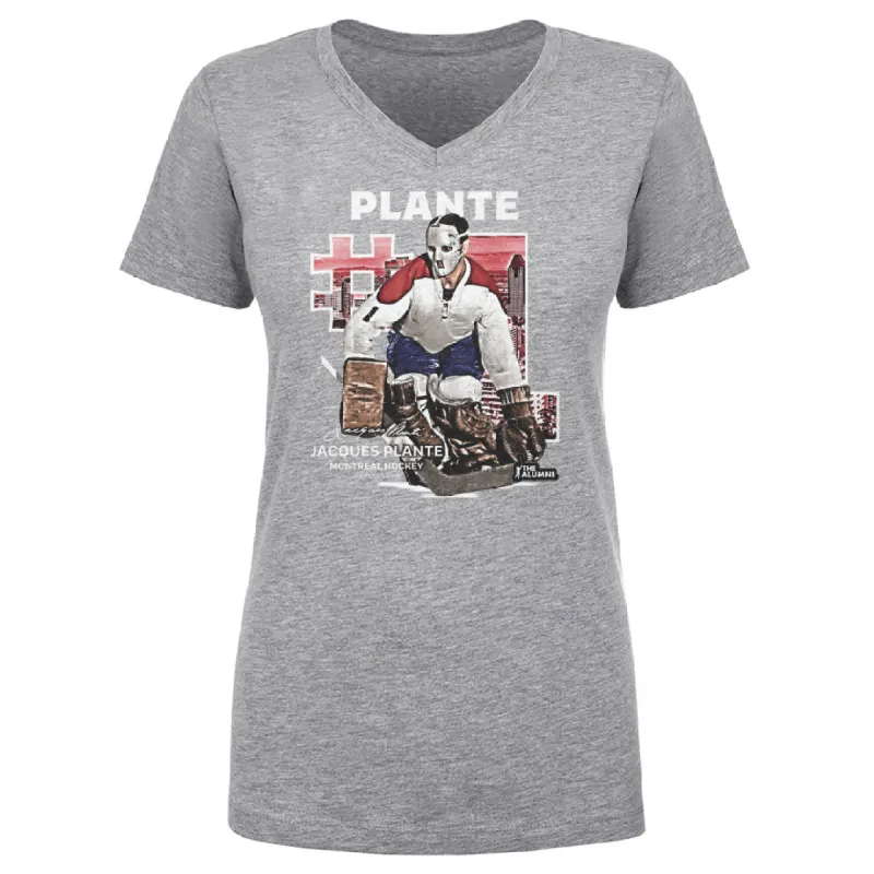 Jacques Plante Montreal Throwback WHT sold by 500 Level