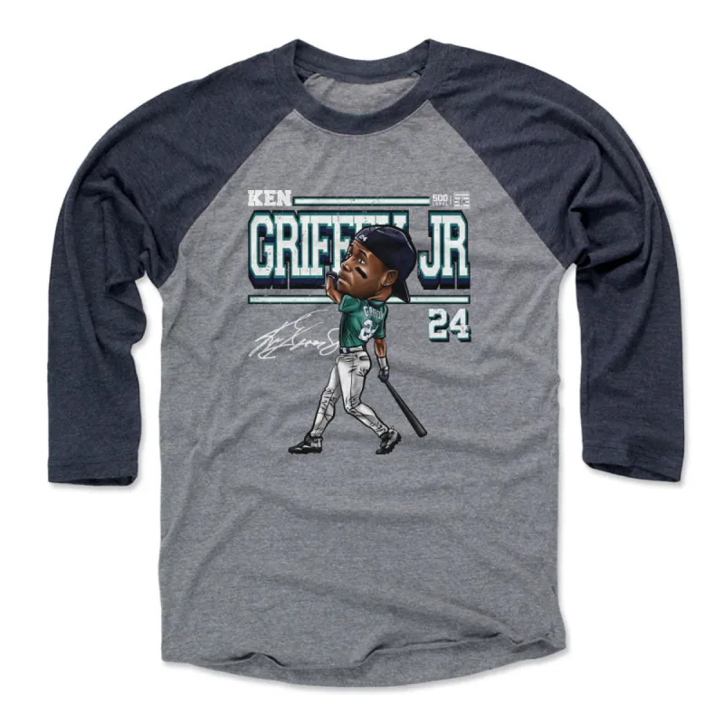 Ken Griffey Jr. Seattle Derby Cartoon WHT sold by 500 Level