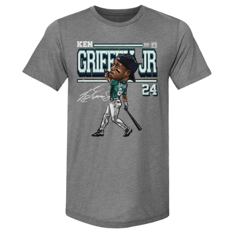 Ken Griffey Jr. Seattle Derby Cartoon WHT sold by 500 Level