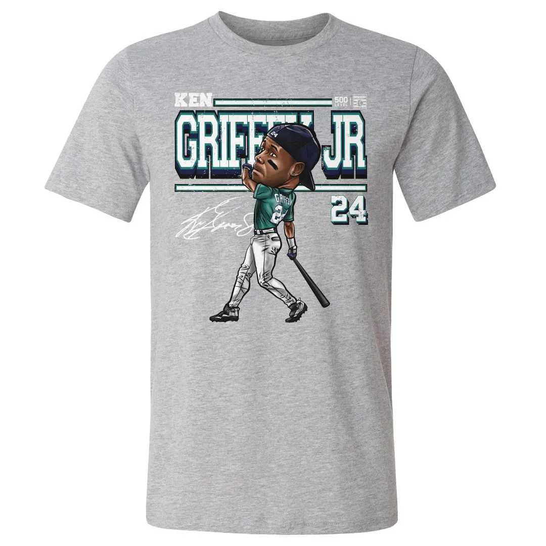 Ken Griffey Jr. Seattle Derby Cartoon WHT sold by 500 Level