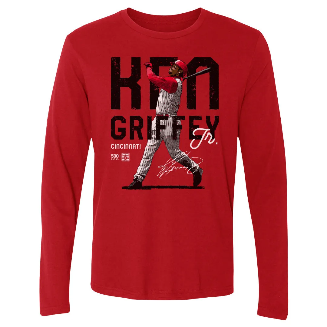 Ken Griffey Jr. Cincinnati Distressed WHT sold by 500 Level product image thumbnail 2