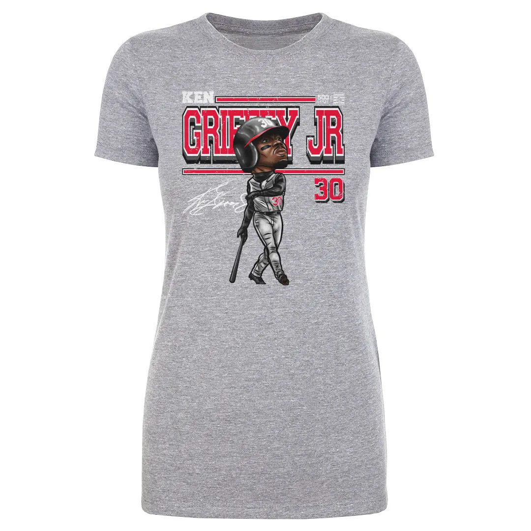 Ken Griffey Jr. Cincinnati Cartoon WHT sold by 500 Level product image thumbnail 2