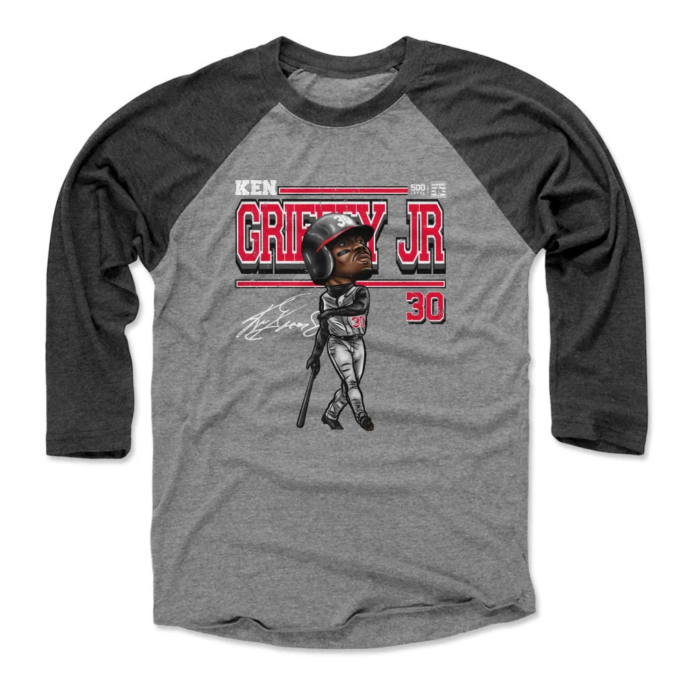 Ken Griffey Jr. Cincinnati Cartoon WHT sold by 500 Level product image thumbnail 2