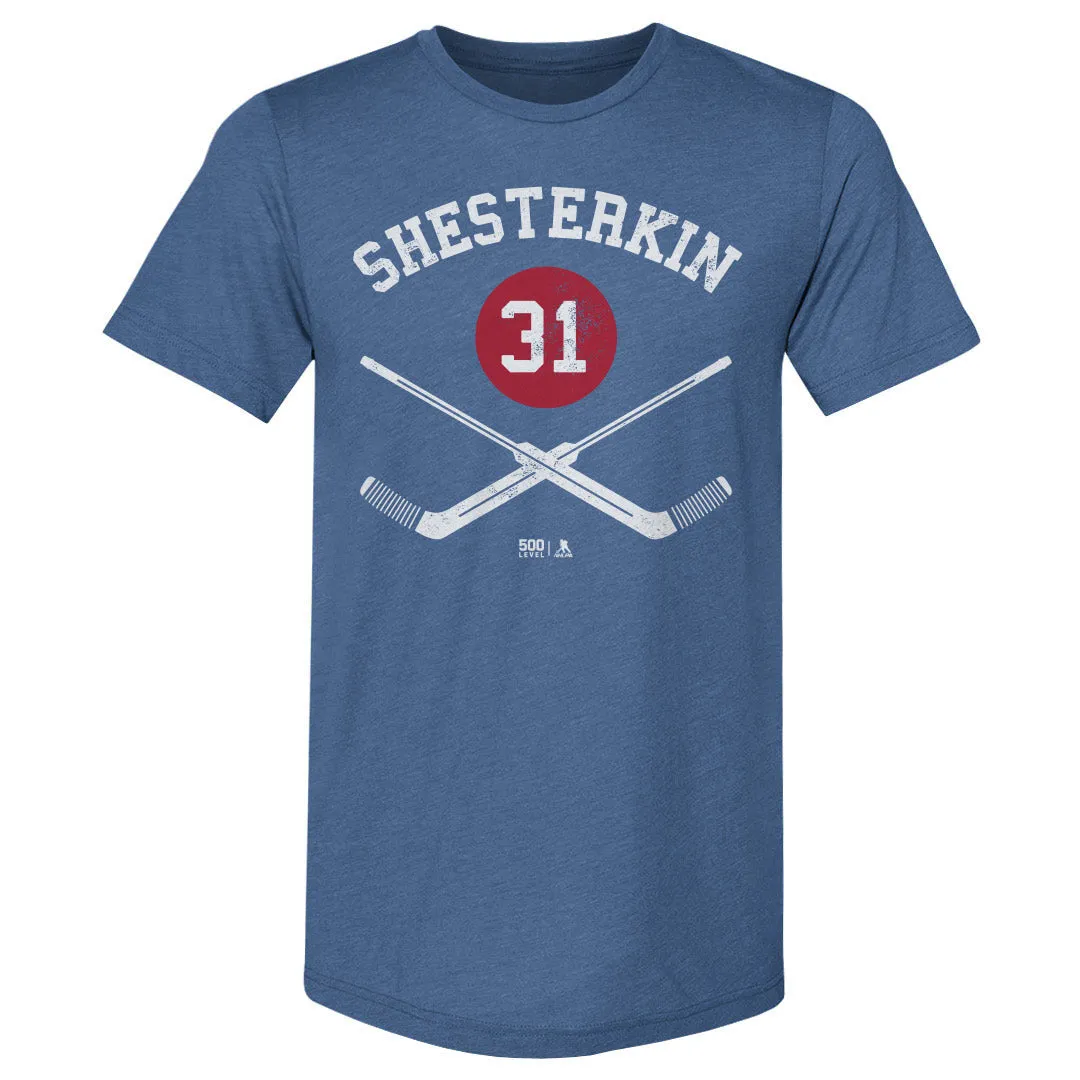 Igor Shesterkin New York R Goalie Sticks WHT sold by 500 Level