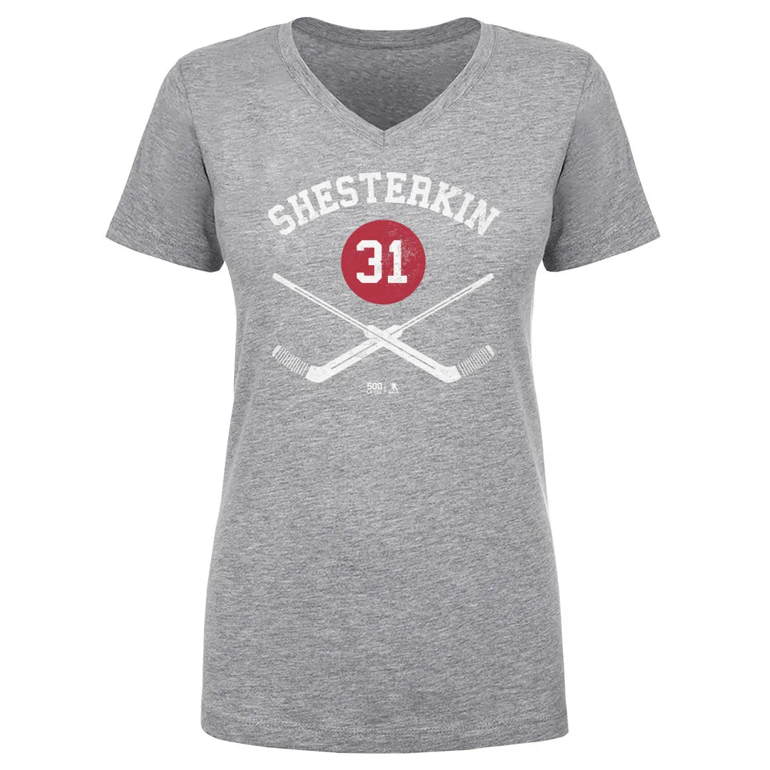 Igor Shesterkin New York R Goalie Sticks WHT sold by 500 Level