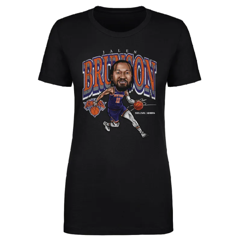 Jalen Brunson New York Knicks Cartoon WHT sold by 500 Level