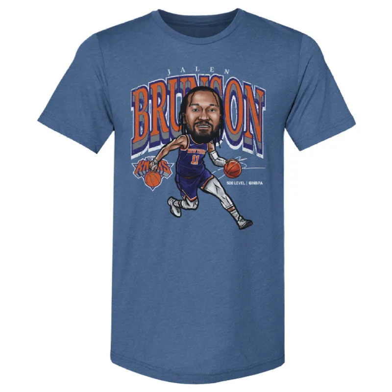 Jalen Brunson New York Knicks Cartoon WHT sold by 500 Level