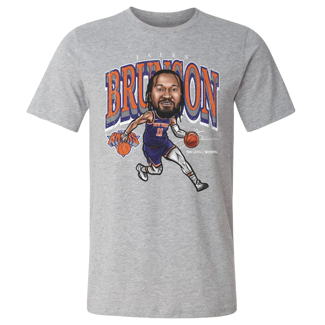 Jalen Brunson New York Knicks Cartoon WHT sold by 500 Level