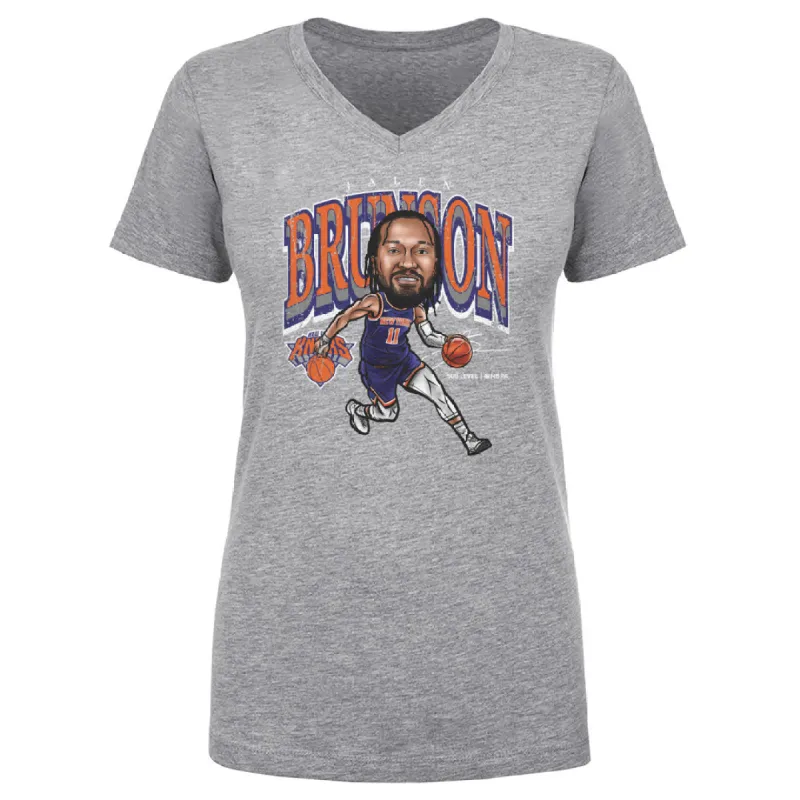 Jalen Brunson New York Knicks Cartoon WHT sold by 500 Level