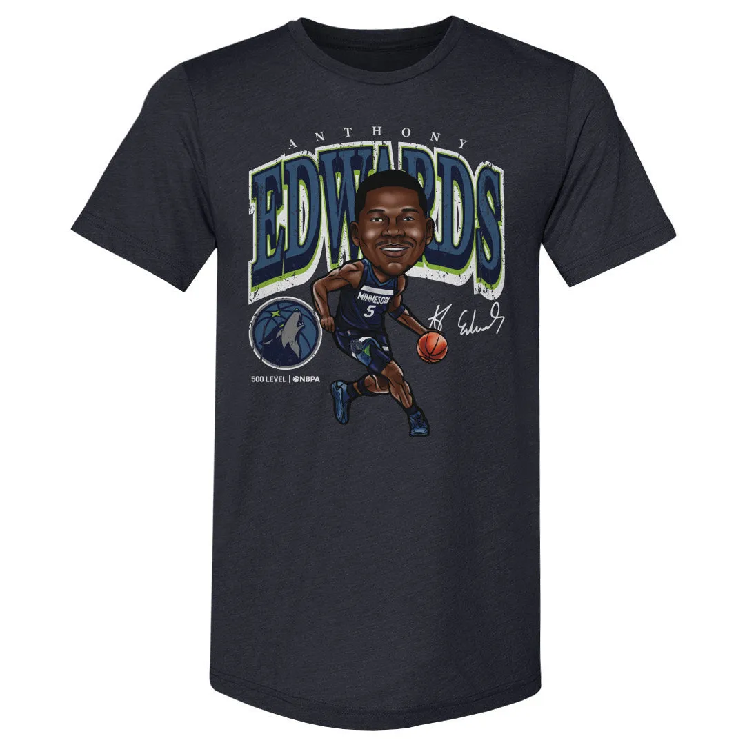 Anthony Edwards Minnesota Timberwolves Cartoon WHT sold by 500 Level product image thumbnail 2
