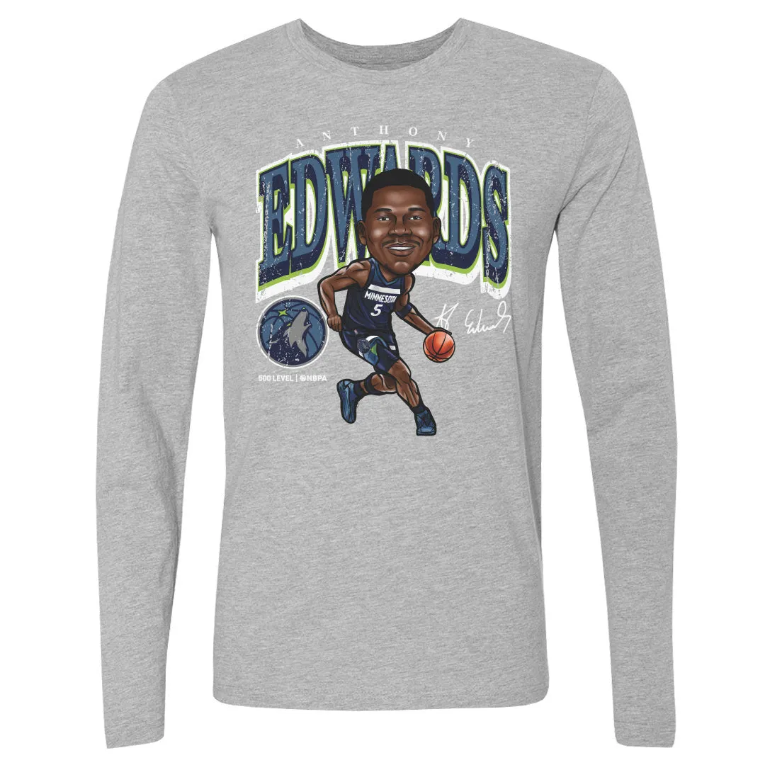 Anthony Edwards Minnesota Timberwolves Cartoon WHT sold by 500 Level