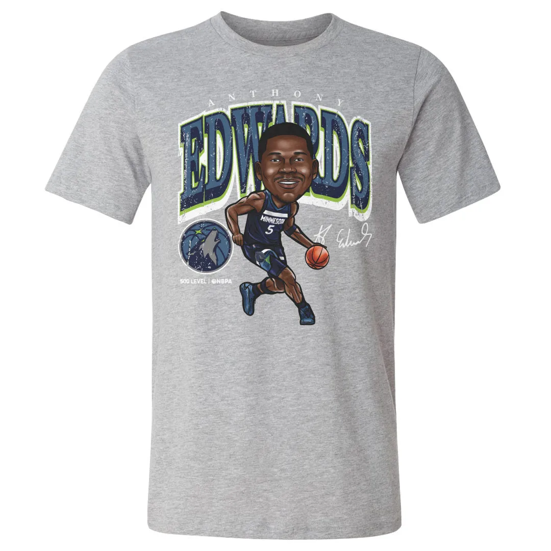 Anthony Edwards Minnesota Timberwolves Cartoon WHT sold by 500 Level product image thumbnail 2