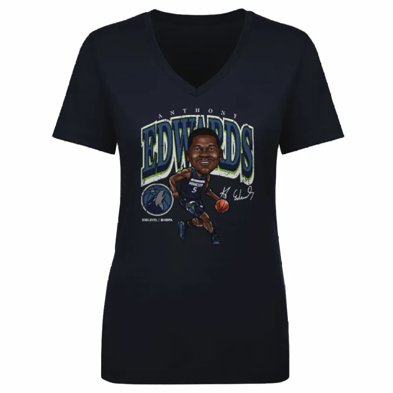 Anthony Edwards Minnesota Timberwolves Cartoon WHT sold by 500 Level