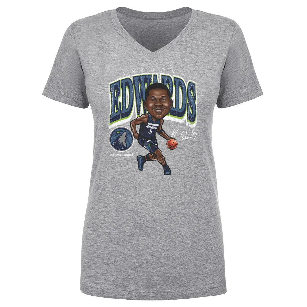 Anthony Edwards Minnesota Timberwolves Cartoon WHT sold by 500 Level product image thumbnail 2