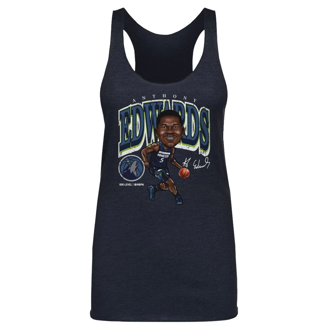 Anthony Edwards Minnesota Timberwolves Cartoon WHT sold by 500 Level product image thumbnail 2