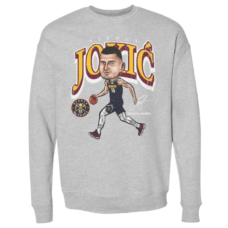 Nikola Jokic Denver Nuggets Cartoon WHT sold by 500 Level
