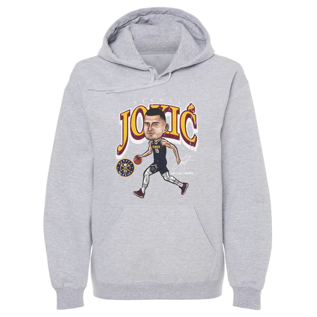 Nikola Jokic Denver Nuggets Cartoon WHT sold by 500 Level