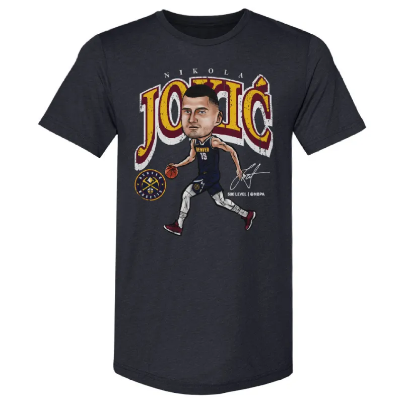 Nikola Jokic Denver Nuggets Cartoon WHT sold by 500 Level