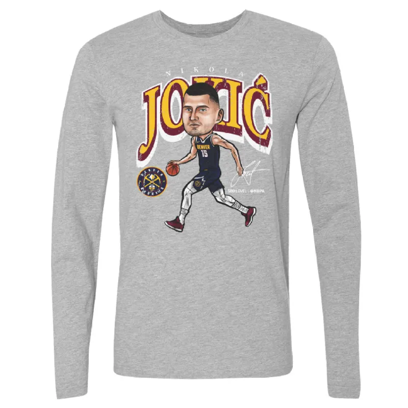 Nikola Jokic Denver Nuggets Cartoon WHT sold by 500 Level