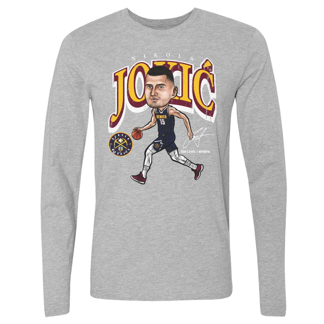 Nikola Jokic Denver Nuggets Cartoon WHT sold by 500 Level