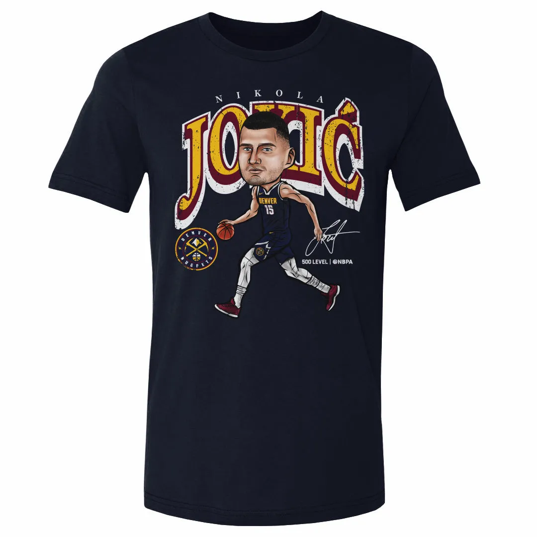Nikola Jokic Denver Nuggets Cartoon WHT sold by 500 Level