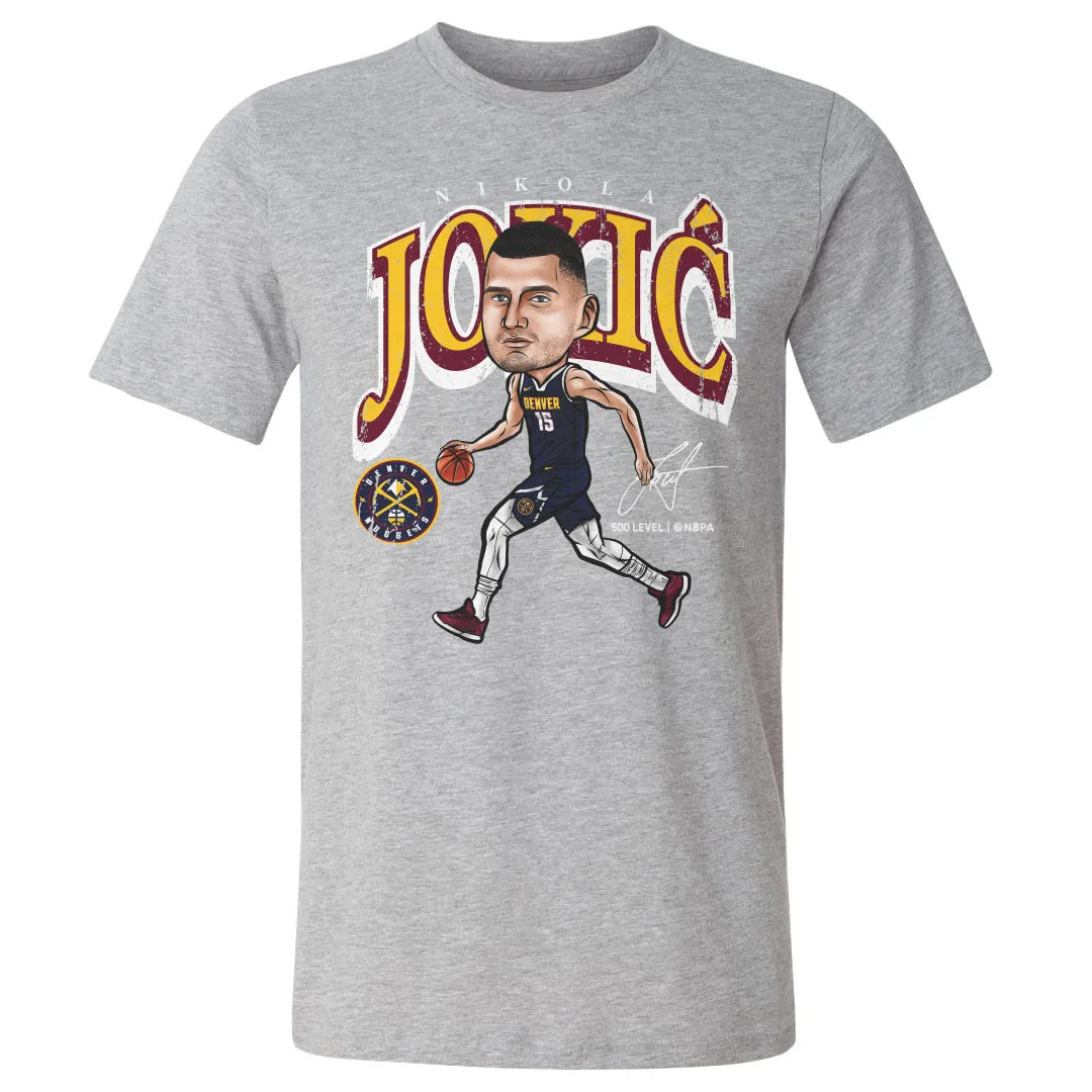 Nikola Jokic Denver Nuggets Cartoon WHT sold by 500 Level product image thumbnail 2
