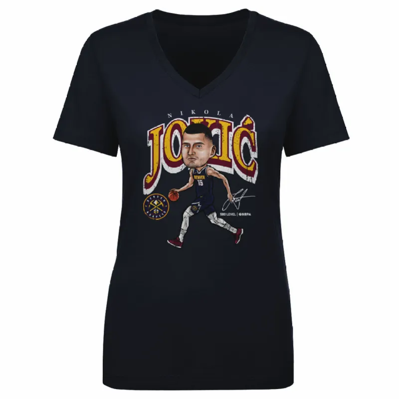 Nikola Jokic Denver Nuggets Cartoon WHT sold by 500 Level