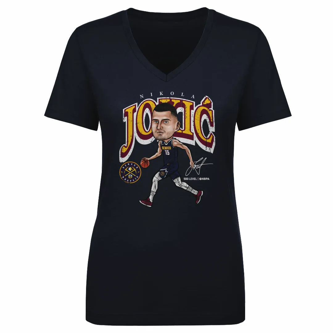 Nikola Jokic Denver Nuggets Cartoon WHT sold by 500 Level