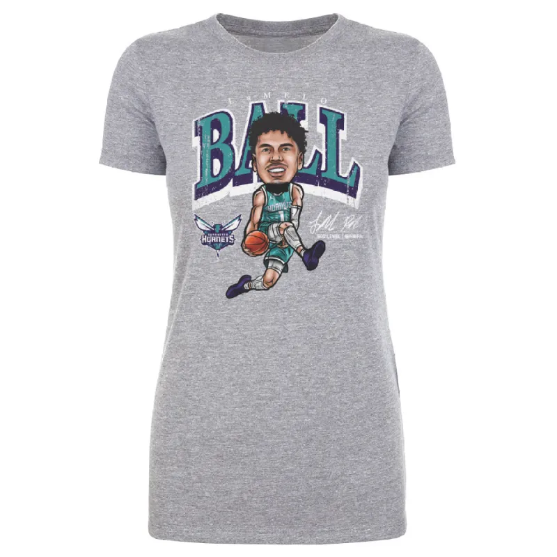 LaMelo Ball Charlotte Hornets Cartoon WHT sold by 500 Level