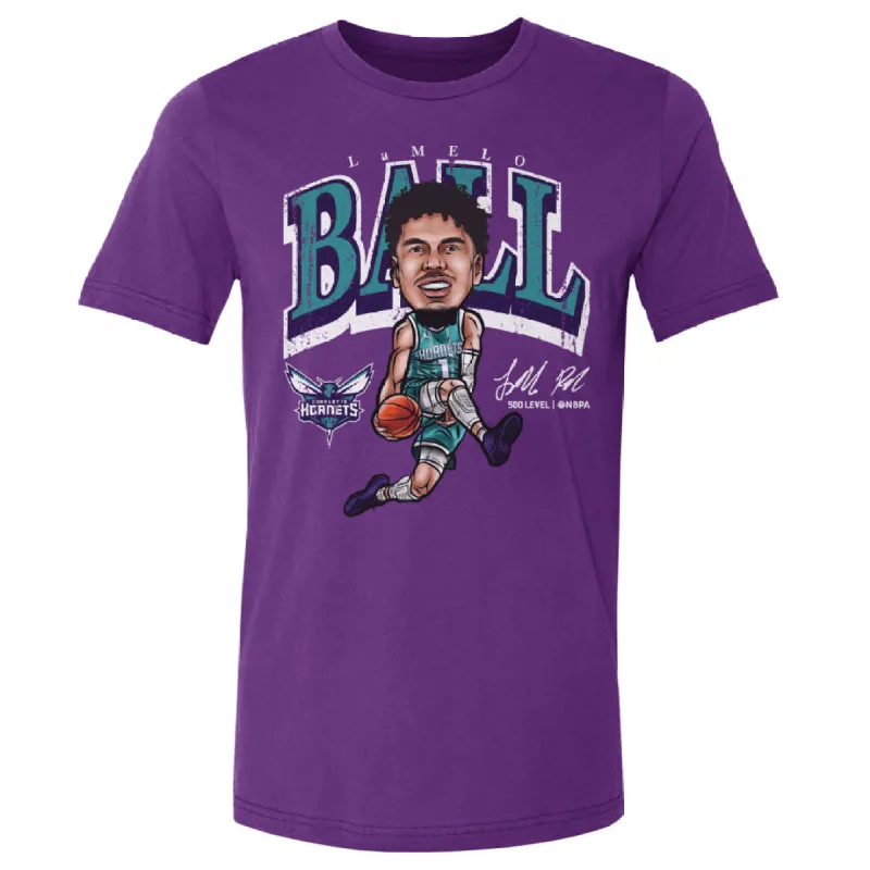 LaMelo Ball Charlotte Hornets Cartoon WHT sold by 500 Level