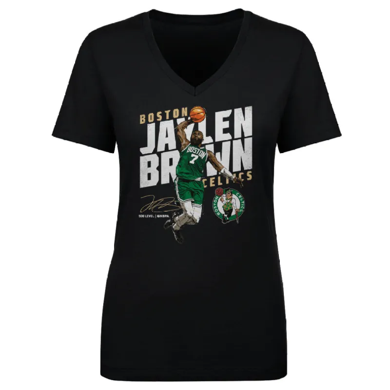 Jaylen Brown Boston Celtics Slant WHT sold by 500 Level