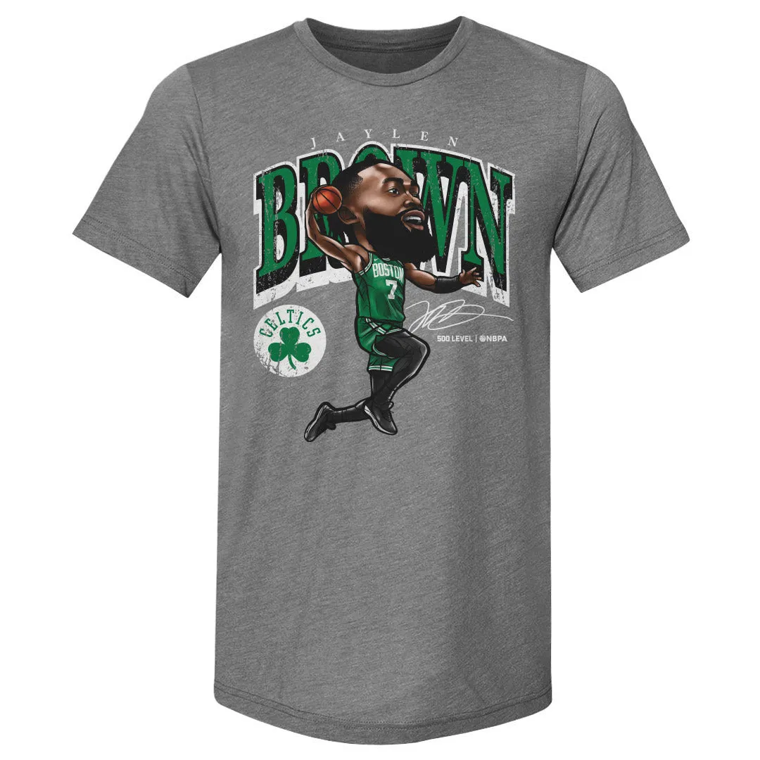 Jaylen Brown Boston Celtics Cartoon WHT sold by 500 Level