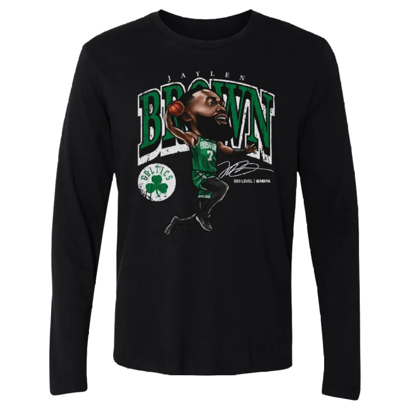 Jaylen Brown Boston Celtics Cartoon WHT sold by 500 Level